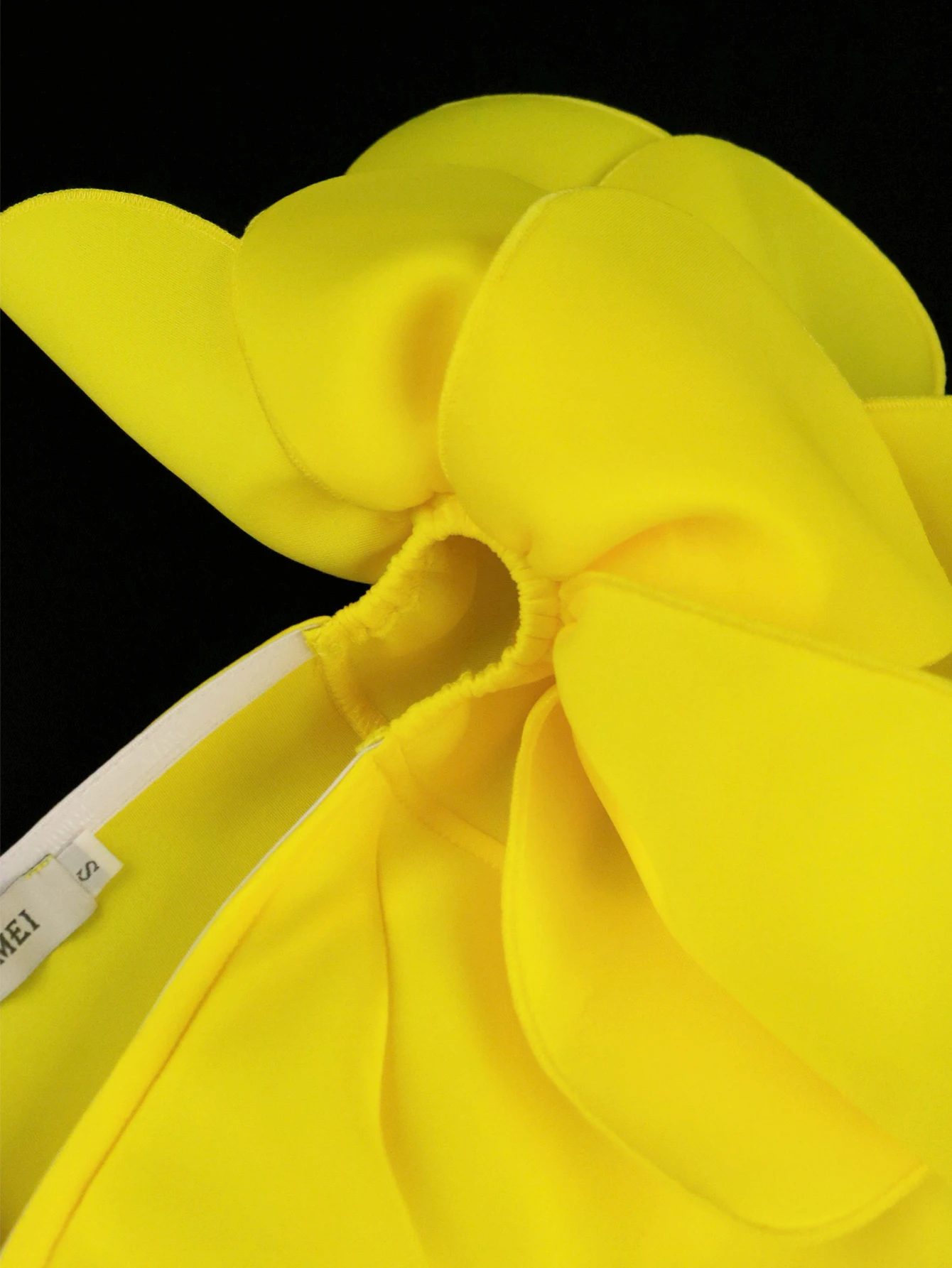 ONTINVA Sheath Dress Plus Size 3XL 4XL Flower Sleeve Yellow Bodycon Long Prom Midi Evening Cocktail Event Party Gowns for Women