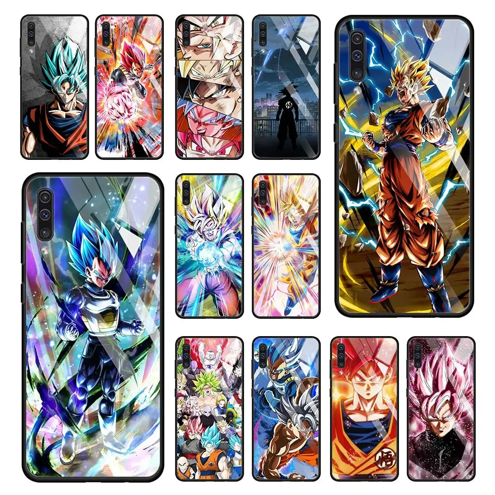 

Dragon Ball Son Goku Anime Glass Case For Samsung Galaxy A51 A52 A71 M51 A50 A91 A31 A12s A70 M31 M30s Tempered Phone Cover
