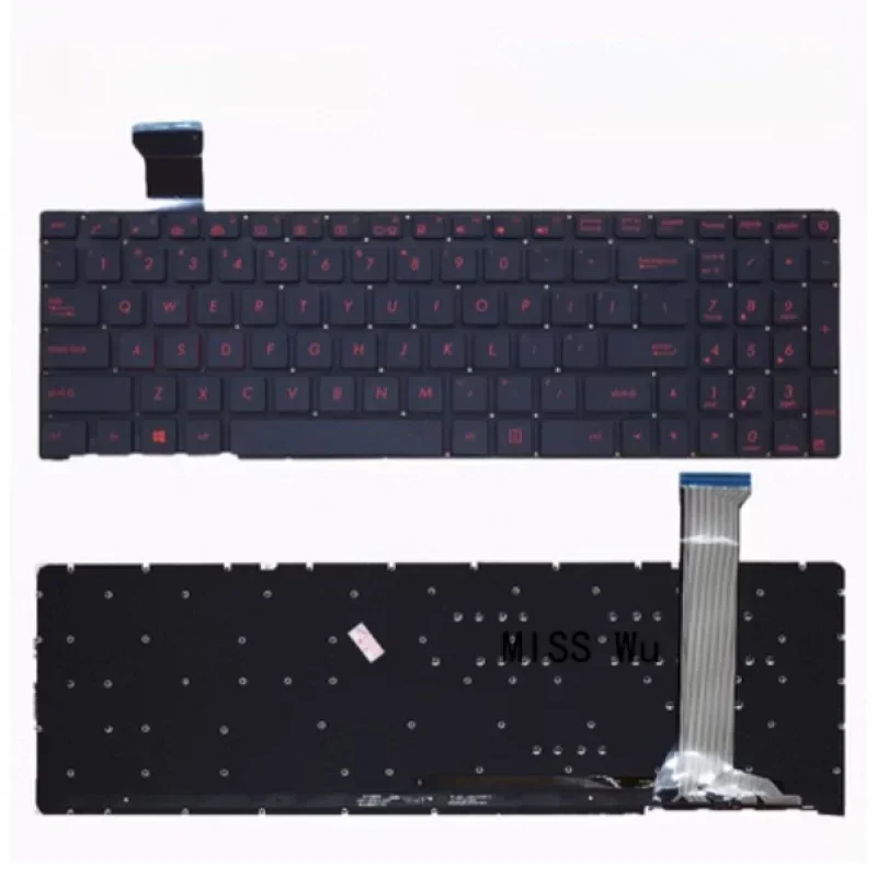 Новая клавиатура для ноутбука с подсветкой Asus zx50v FX-plus g551jx g551vw n552v ZX 50xj zx50jx gl552j gl552v