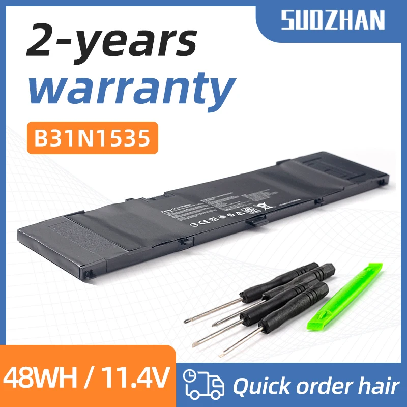 SUOZHAN 11,4 V 48WH B31N1535 Аккумулятор для ноутбука ASUS ZenBook UX310 UX310UA UX310UQ UX410 UX410UA UX410UQ U4000U U400UQ RX310U