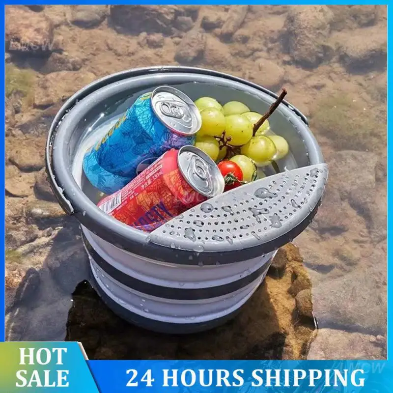 

Outdoor Portability Saving Space And Not Occupying Space Gross Weight 220g Portable Folding Bucket Fishing Supplies Wash Bucket