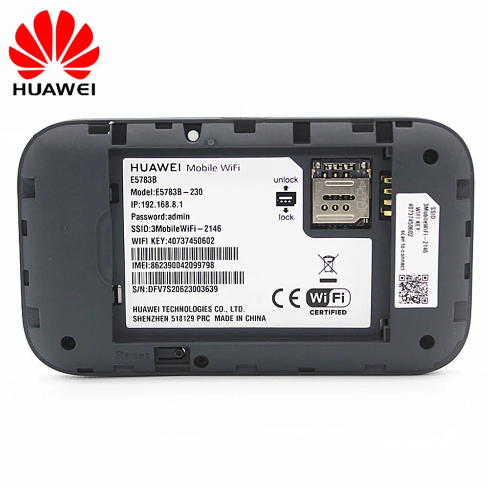 Разблокированная беспроводная точка доступа Wi-Fi для путешествий Huawei e5783