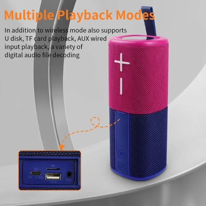 Фото Портативная беспроводная Bluetooth-колонка Cyboris 20W Split Design 2-в-1 со стереозвуком, водонепроницаемостью IPX6, RGB-подсветкой и TWS HIFI-звуком №5