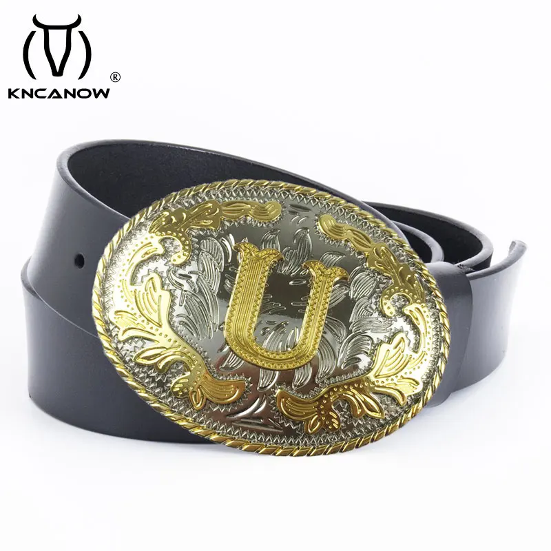 Men's Belt Made Of Genuine Leather Punk Vintage Belt Luxury Designer Brand Man Cowskin Fashion Strap Male Jeans Belt For Cowboy