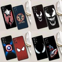 phone case for samsung a01 a02 a03s a11 a12 a21s a32 a41 a72 a52s 5g a91 case silicone cover venom captain america marvel