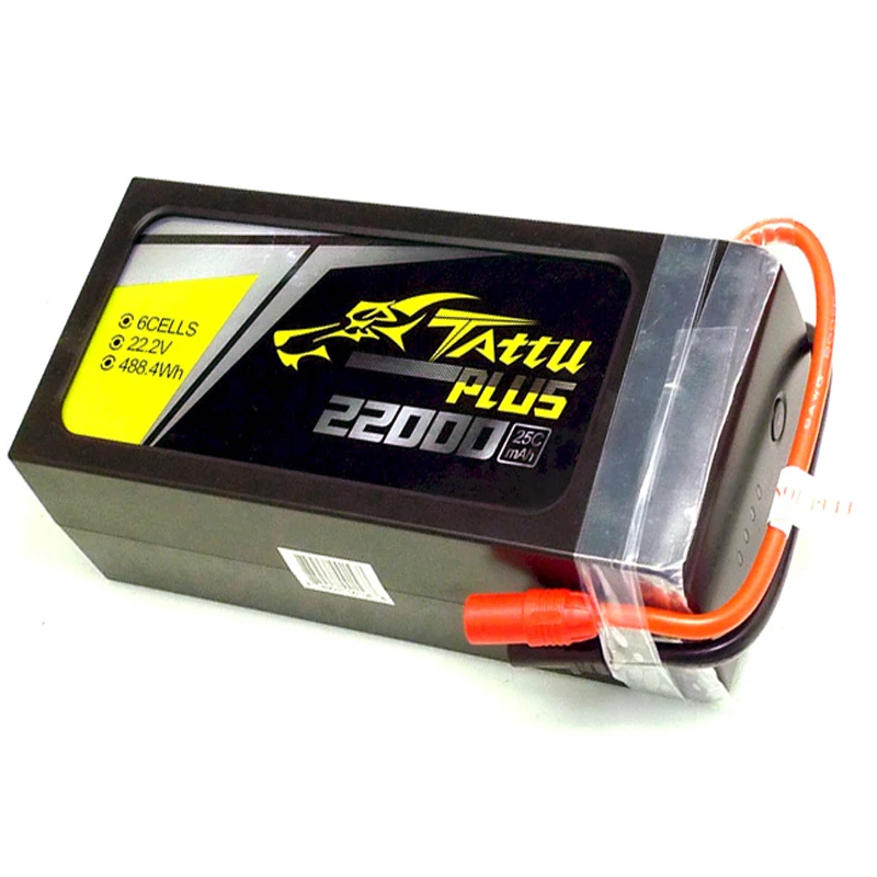 

Сельскохозяйственный беспилотный Дрон Tattu 22000 мАч 6s 22,2 в, аккумуляторная батарея для урожая, беспилотник, литий-полимерная батарея