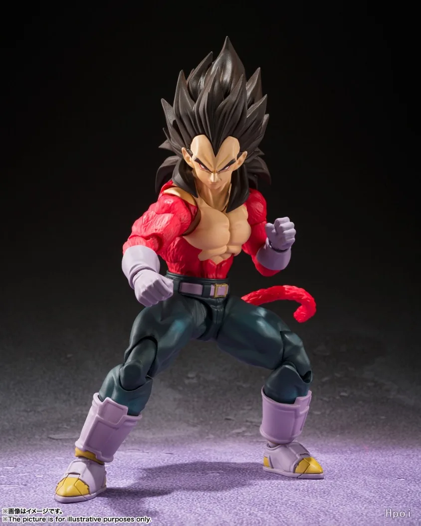 Фото Фигурки BANDAI SPIRITS S.H.Figuarts Super Saiyan 4 Vegeta, коллекционные аниме-фигурки Dragon Ball GT, подарки для хобби №4