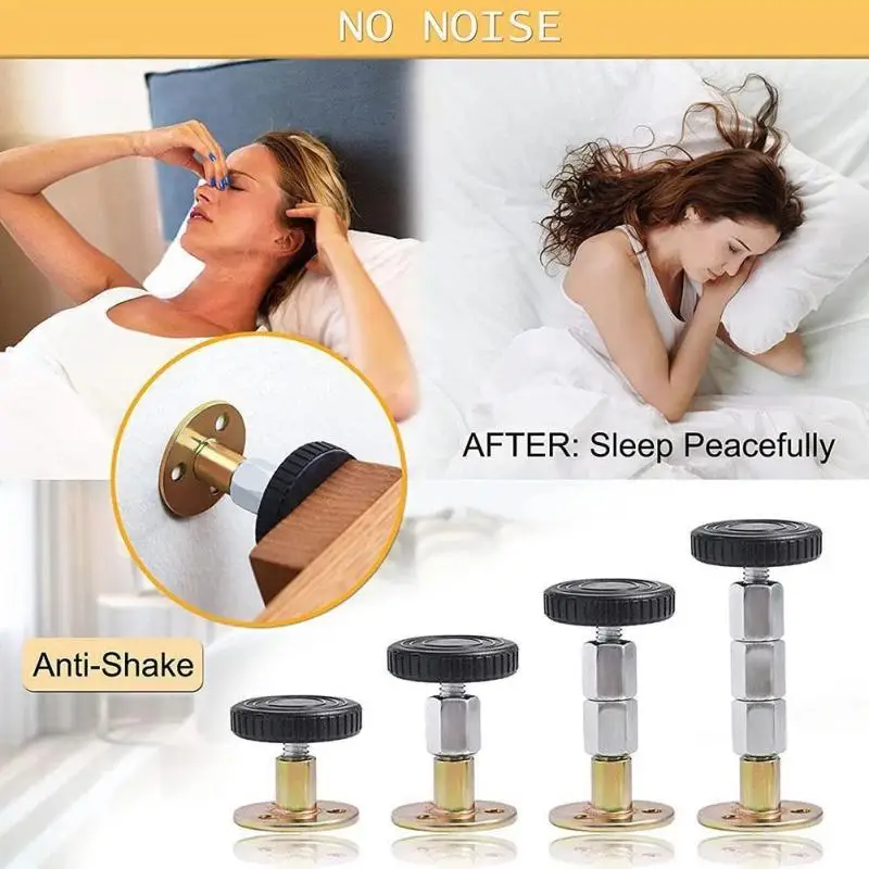 

Adjustable Threaded Bed Frame Headboard Stoppers Bedside Headboards Prevent Loosening Anti-Shake Fixer For Cabinets Sofas