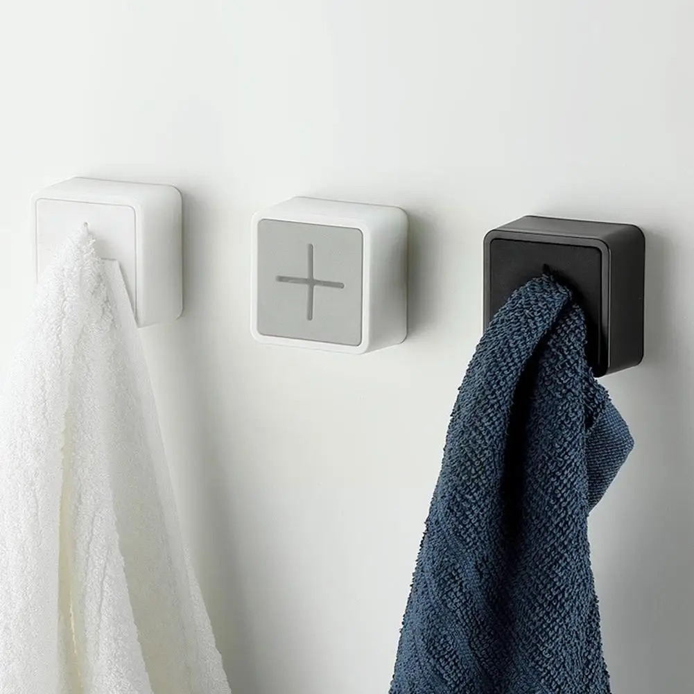 

Punch Free Towel Storage Racks Plug Holder Bathroom Washing Cleaning Cloth Rag Dishcloth Kitchen Hook Rack Organizer Tools E5F0