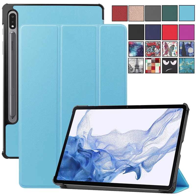 

Flip Magnetic Stand PU Leather Cover for Samsung Galaxy Tab S8 Case SM-X700 X706 for Samsung Tab S8 11 Inch Funda Cover Coque