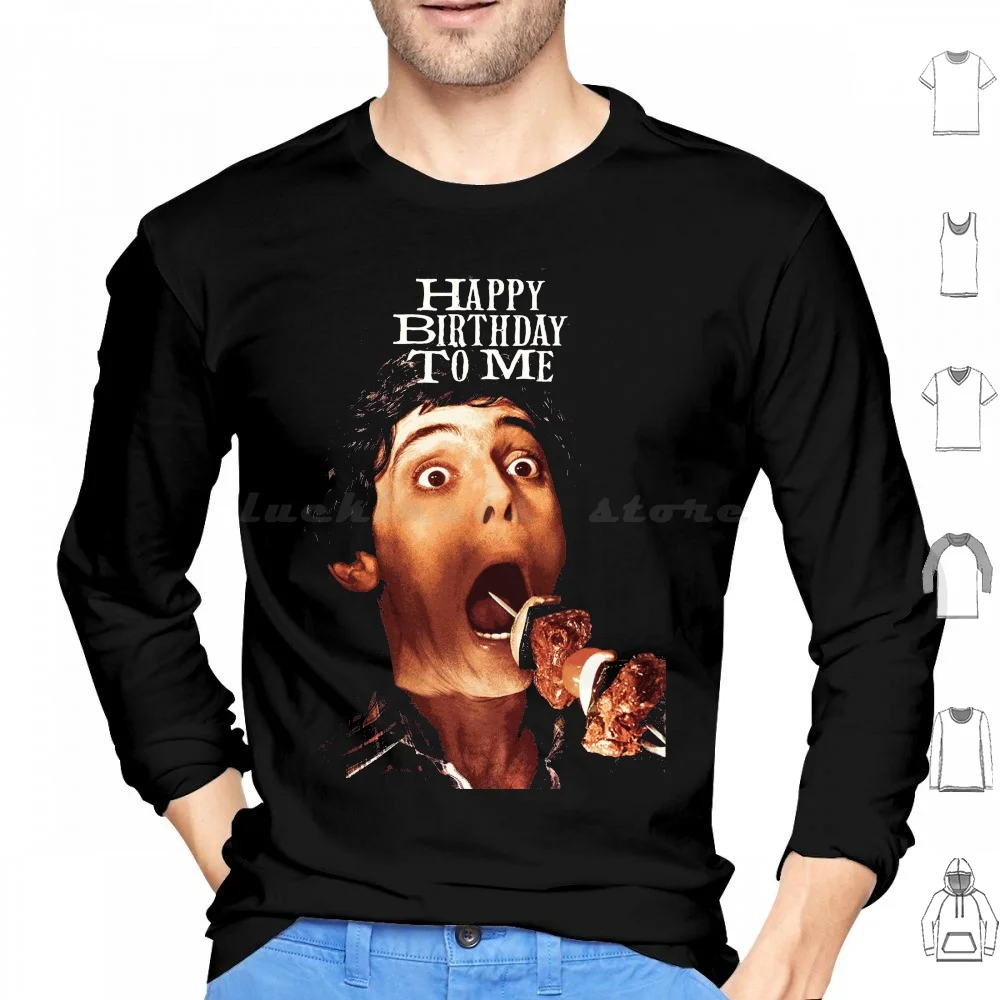 

Толстовка с капюшоном с надписью «Happy Birthday To Me»