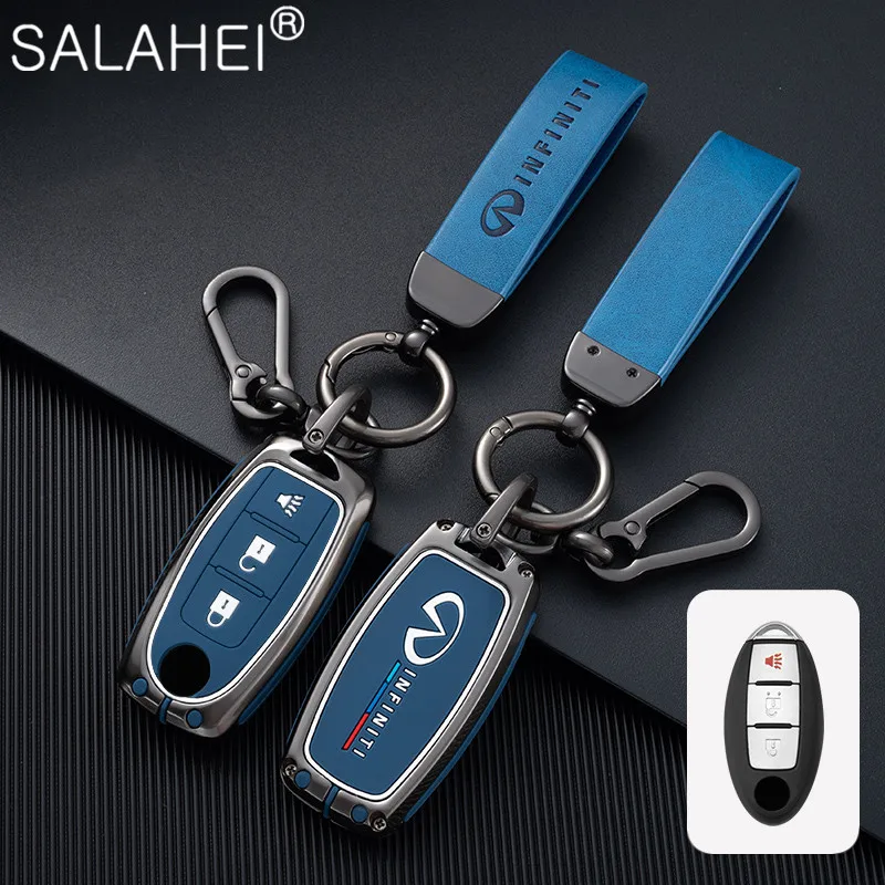 

Car Key Case Cover Shell Holder Keychain For Infiniti ESQ JX35 FX35 FX45 Q50 Q60 Q70 QX55 G37 QX50 QX60 QX80 EX3 Car Accessories