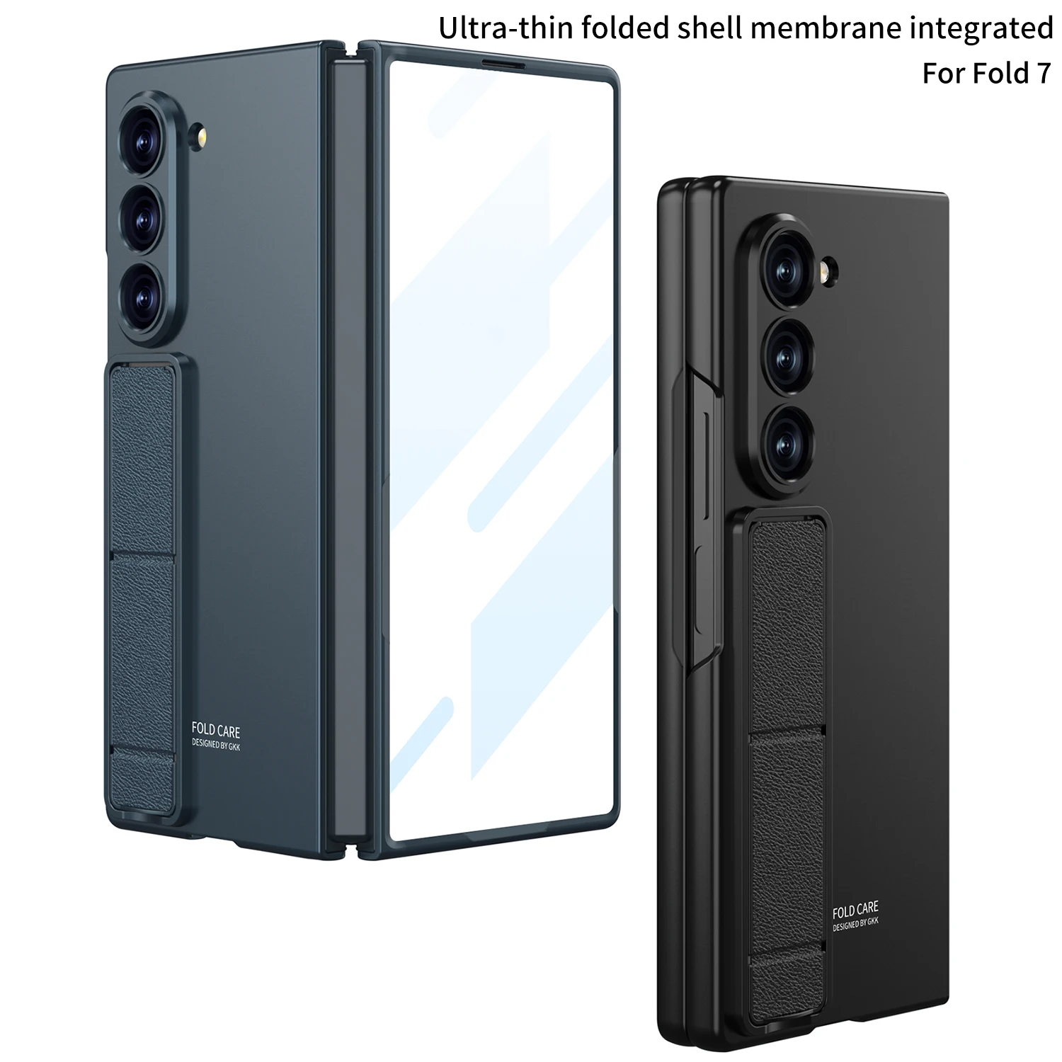 Фото Чехол для Samsung Z Fold7 со складной подставкой — ультратонкий бронированный дизайн |   Защита переднего стекла и противоударная №1