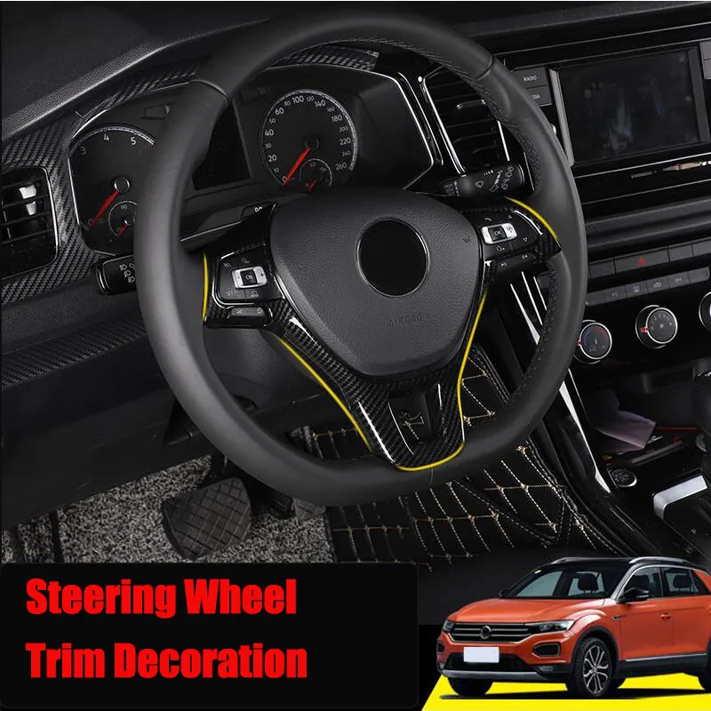 

Steering Wheel trim Car accessories For Volkswagen Jetta Golf Sportsvan Golf 7 Polo Caddy Amarok Lavida Passat Tiguan Touran up!