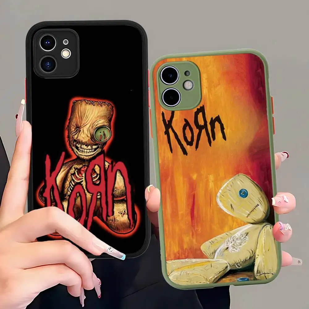 Матовый полупрозрачный чехол для телефона K-korn Music Hot для iPhone 11 12 13 14 15 16 Pro Max Plus (art.: 3920dac2f63db) - 3920dac2f63db