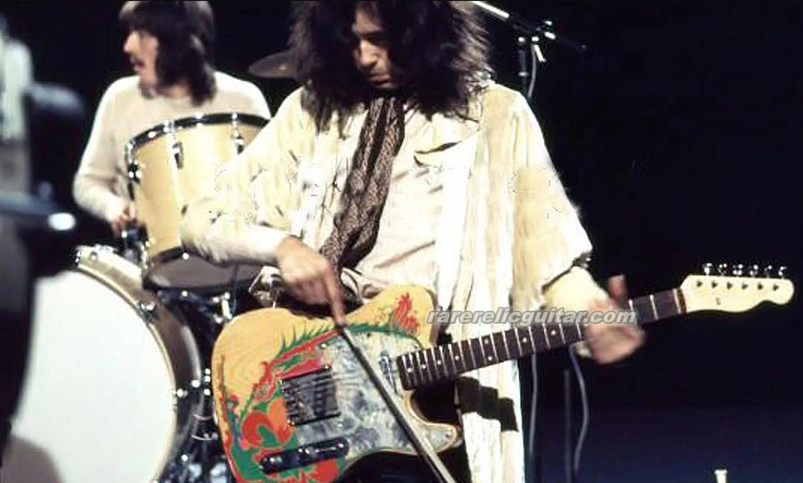 Атласный матовый натуральный пепепельный корпус Jimmy Page электрогитара Дракон