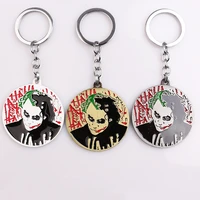 new clown keychain fashion creative punk hip hop keychain popular clown character personality backpack pendant keyring jewelry