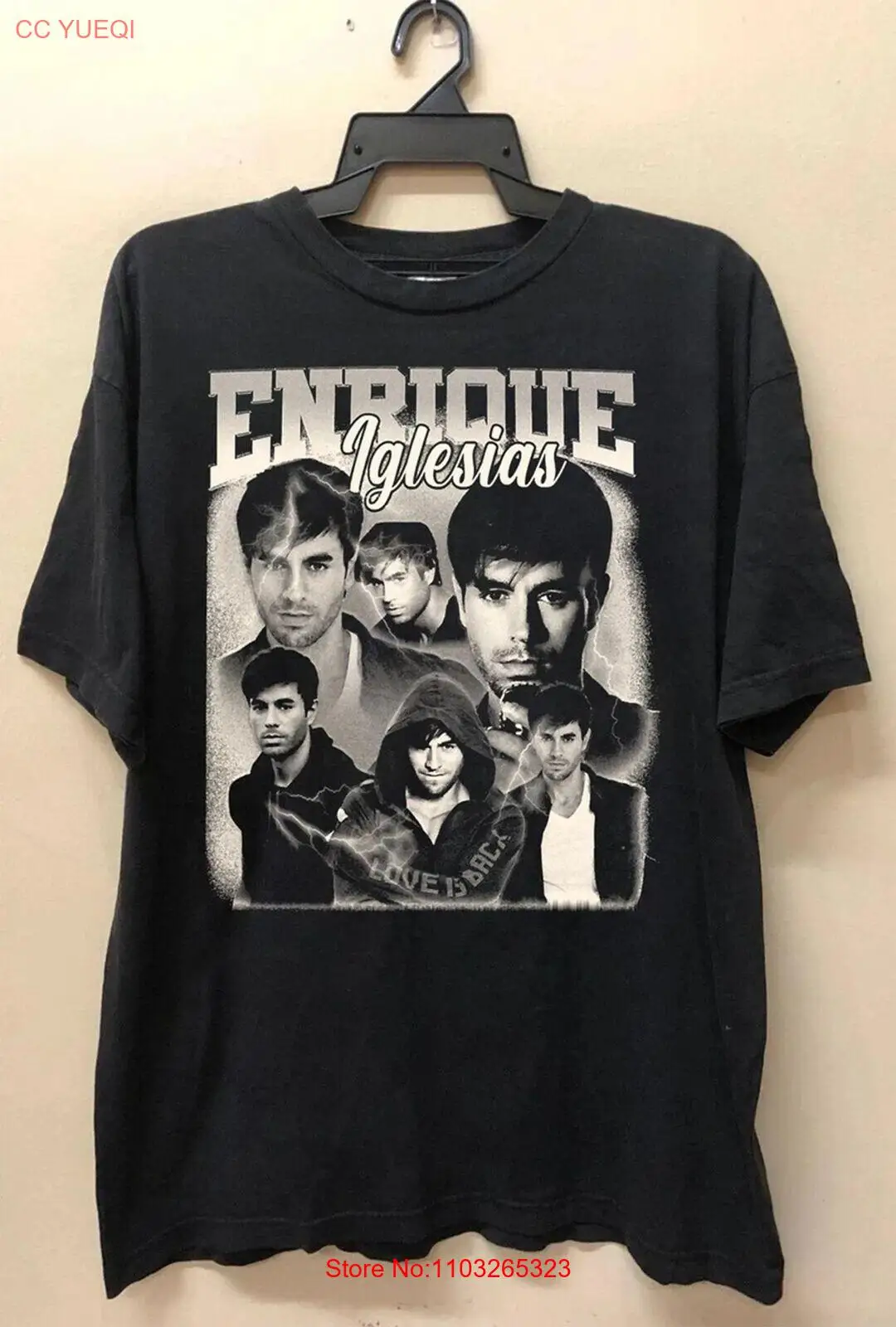 Удобный цвет Enri que 90s 2023 концертная Толстовка Tour