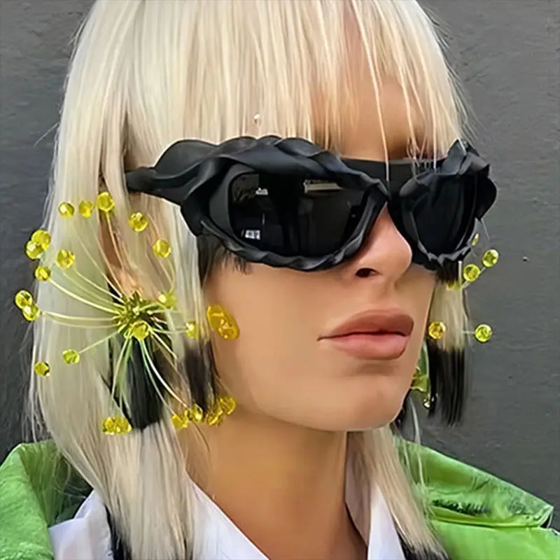

2023 New Y2K Fashion Color Square Sunglasses Women Brand Future Mirror Sun Glasses Female Funny Party Shades Men Gafas De Sol