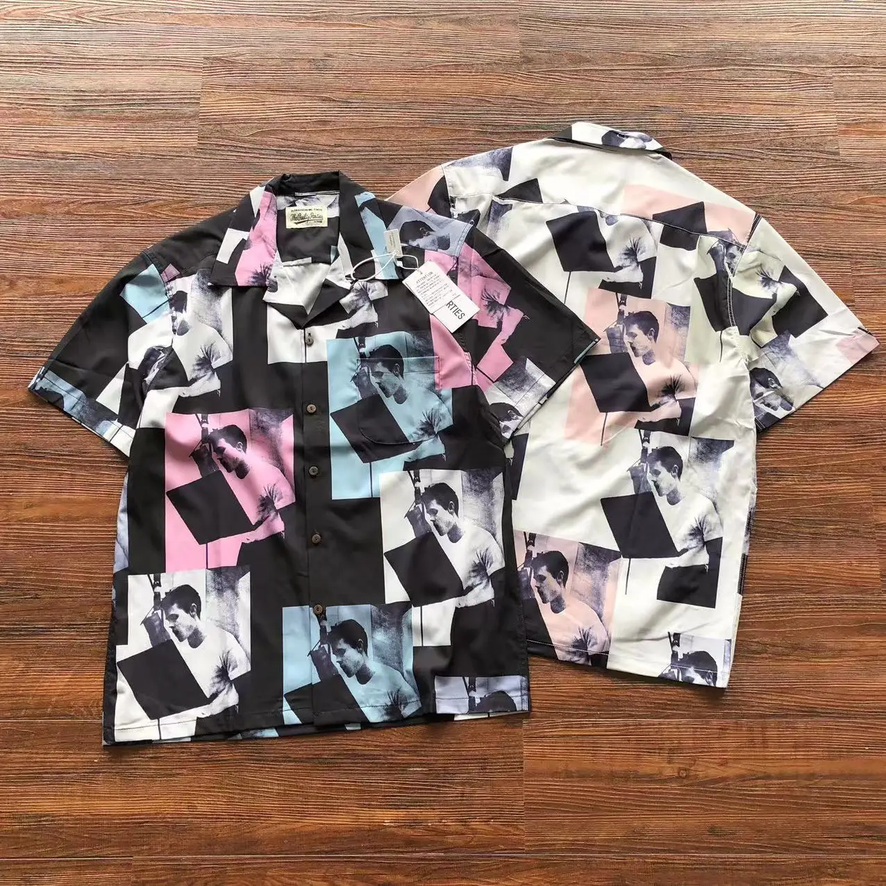 

Wacko Maria Short Sleeve Multicolor Casual Men Women Oversize Thin Buttons Shirts