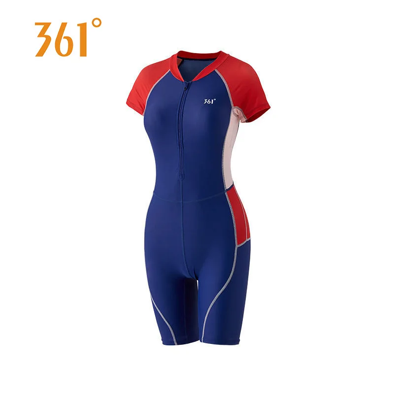 Female Professional Water Sport Knee Length SwimSuit Women Sexy One Piece Push Up Quick Dry Triatlon Rash Guard Bathing Suit