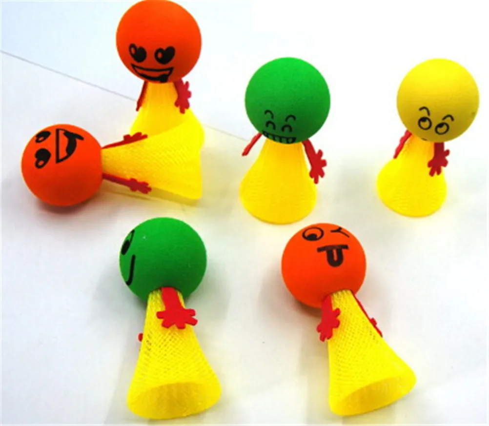 

3Pcs/lot Educational Game Expressions Push&Down Hip Hop Jumping Doll Toys for Children Large Bounce Ball Toys Gifts