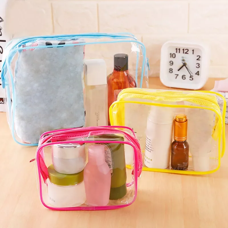 

2023NEW Makeup Bag Women Cosmetic Bag PVC Travel Organizer Clear Beauty Case Toiletry Wash Waterproof Storage Bag