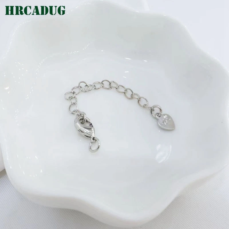 18K Gold-Plated Lobster Buckle Clasps Extension Chains Fashion Jewelry Bracelet Necklace Making Tail Chain Accessories Wholesale