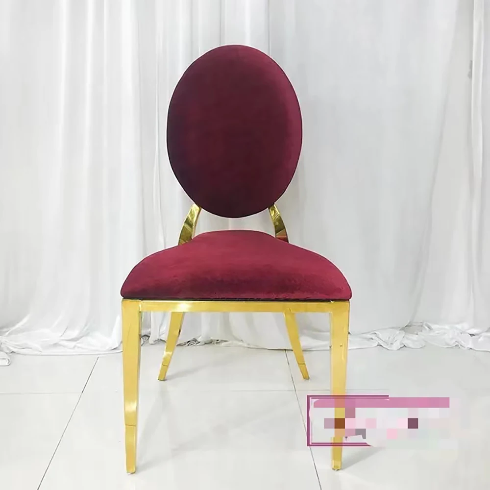 

Exquisite furniture metal frame event wedding dining gold stainless steel hotel chair