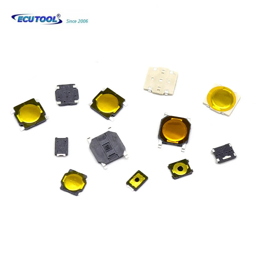

ECUTOOL SMD Micro Tactile Switch Push Button FOR Honda Old Fit Accord for Suzuki Swift Megane 2 Remote (4.8*4.8*0.8MM)