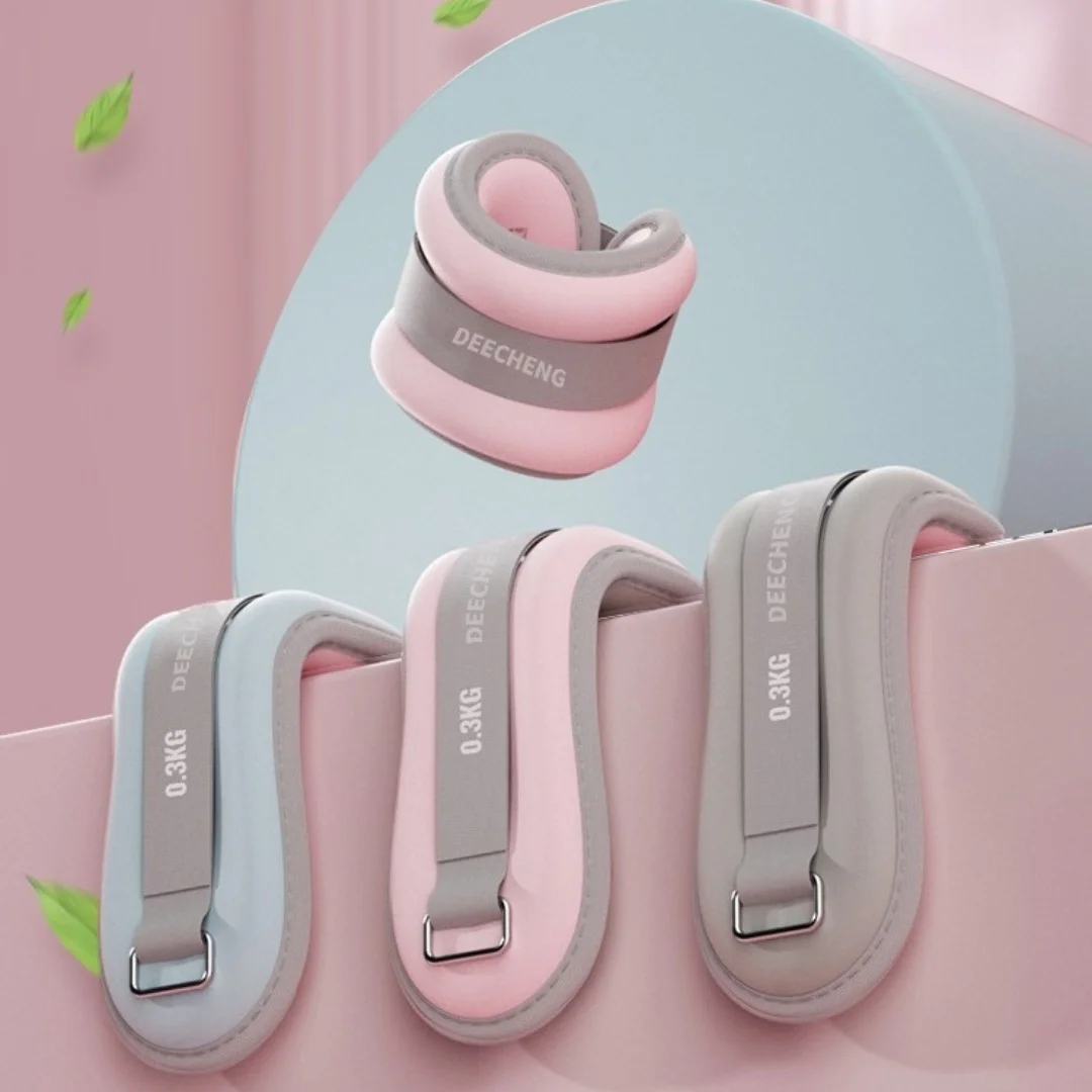 1 пара утяжелителей для лодыжек регулируемый мягкий железный песок браслет