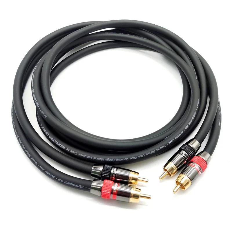 Пара кабелей RCA из чистой меди M-500, штекер-папа, аудиофильская Hi-Fi аудиосигнальная линия, штекер WBT (art.: 3920ccd41dada) - 3920ccd41dada