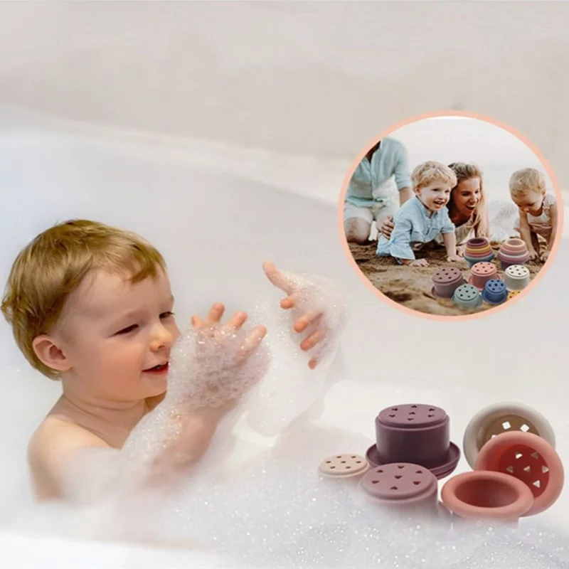 Мягкий кремниевый зеркальный бокс для детей летний купания воды песчаной формы