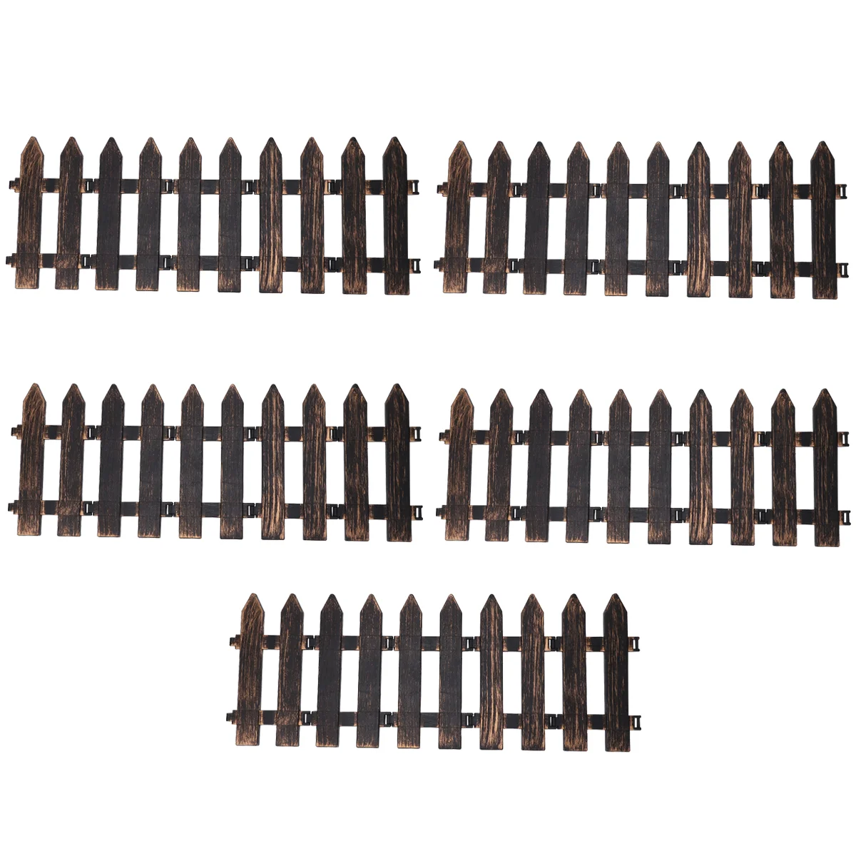 

Fence Picket Christmas Mini Garden Treedecor Holiday Accessories Ladder Decorative Xmas Landscape Micro Decoration Miniature