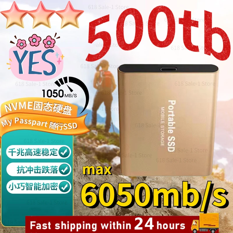 

Portable SSD Original Hard Disk 256TB 64TB SSD 2.5 Inch 500GB Hard Drive Drive Hard Disk Electronics for Laptops Mobile Phones