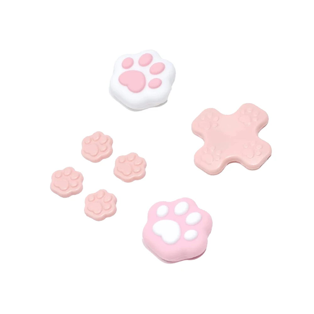 

Cat Paw Thumb Stick Grip Caps Set with Joy-Con Joystick D-Pad Protective Covers Compatible with Nintendo Switch OLED/Switch