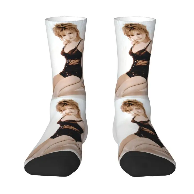 

Fun Printing Sexy Mylene Farmer Socks for Men Women Stretch Summer Autumn Winter Crew Socks