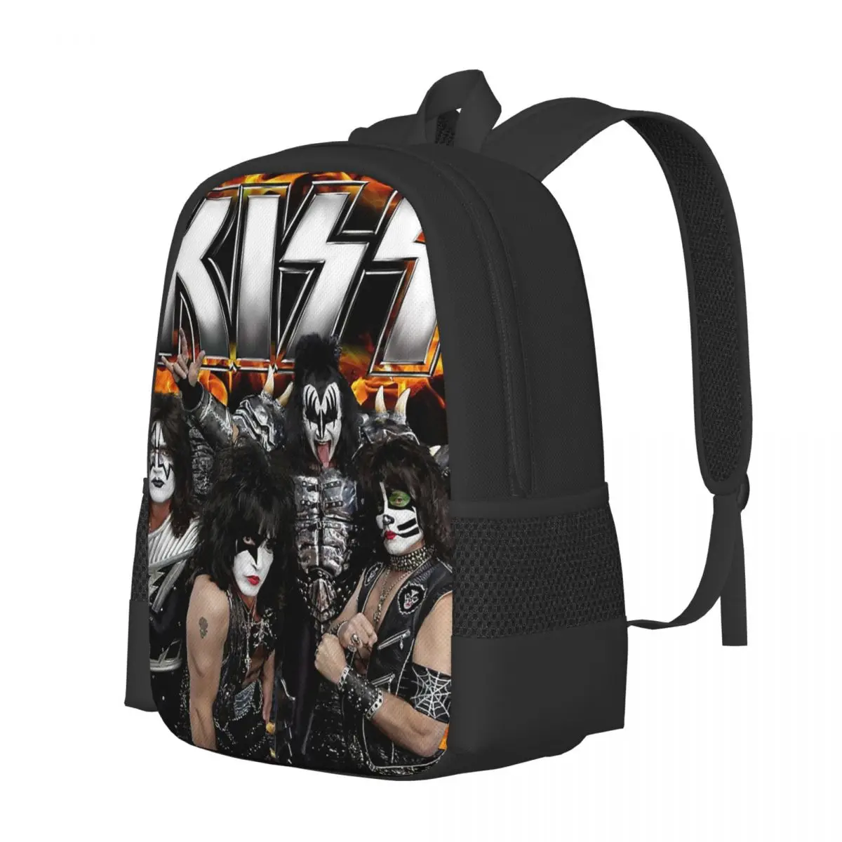 KISS With Logo And Band Backpack for Girls Boys Travel RucksackBackpacks for Teenage school bag