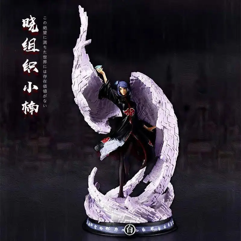 

39cm Naruto Figure Model Gk Itachi Konan Anime Action Statue Akatsuki Figurine Pvc Model Collectible Toy For Kids Surprise Gifts