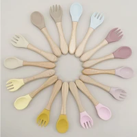 hot recommend unique design sufficient inventory nontoxic spoon learning teething mat baby feeding chewable fork feeding set