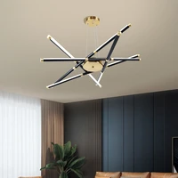 modern ceiling chandelier for living room bedroom led chandeliers with rc and mobile app hanging light pendant lamp home decor