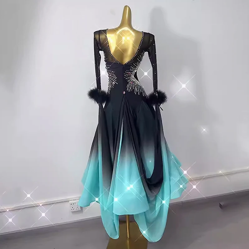 Платье для вальса Женский костюм Бальных соревнований женское платье