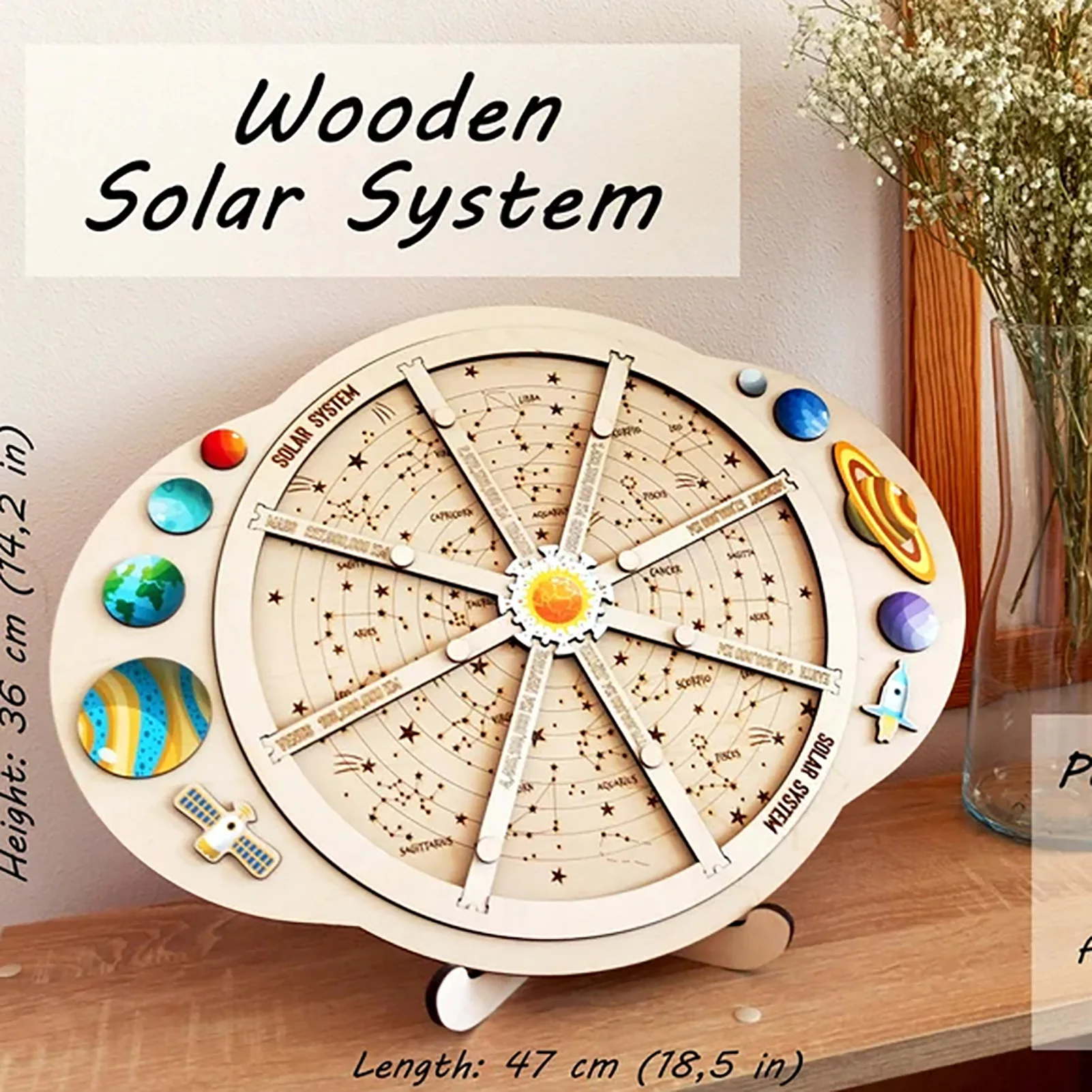 

Астрономические подарки, солнце, земля, луна, планета, солнечная система, модель, деревянная головоломка «сделай сам», детская научная модел...