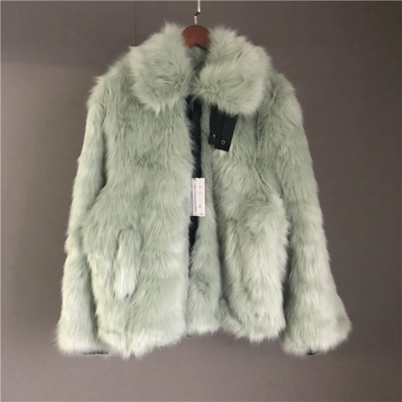 Fur imitation mink fur rabbit fur coat new winter mink fur mink coat women's whole mink medium and long out of season