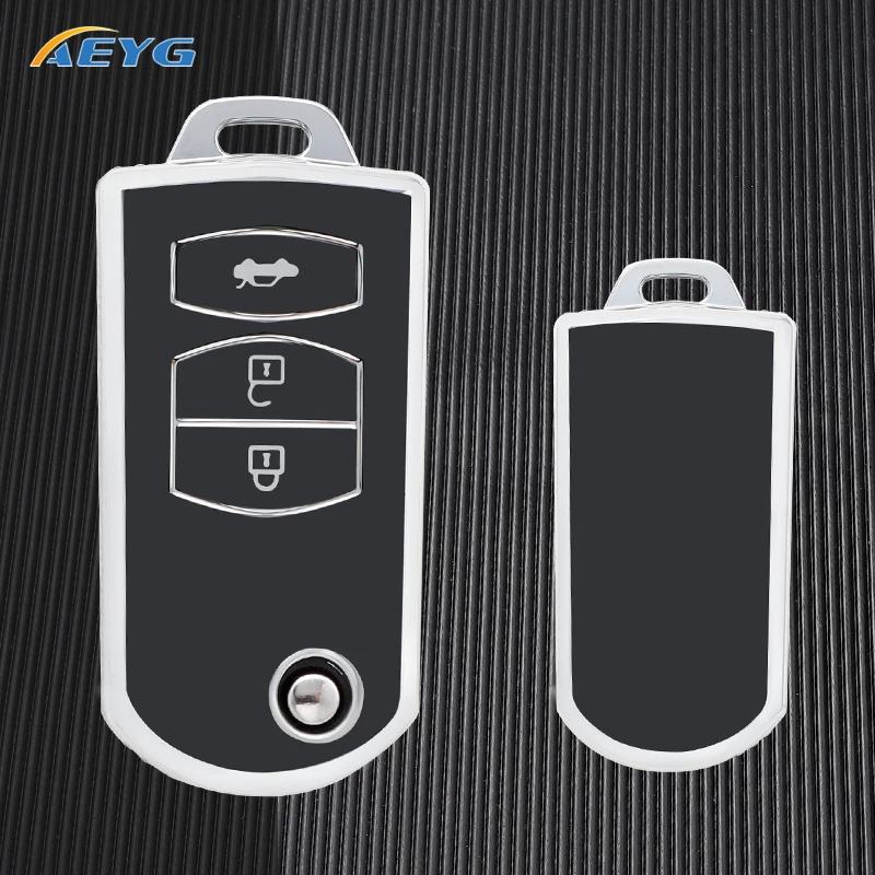 

TPU Car Filp Key Case Cover Shell Fob For Mazda 2 3 6 CX-5 CX5 CX-7 CX7 Atenza CX-9 CX9 MX5 Key Protector Holder Accessories