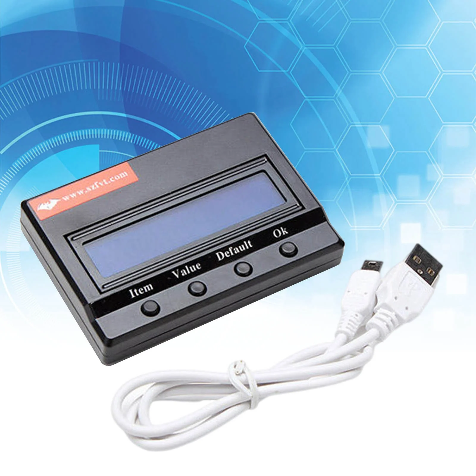 

New FVT LCD Program Card With USB For RC CAR BOAT ESC Mini USB
