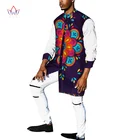 Мужская африканская одежда, Новинка осени 2021, модный мужской Тренч с принтом, Африканское восковое пальто с капюшоном, традиционная одежда на заказ WYN161