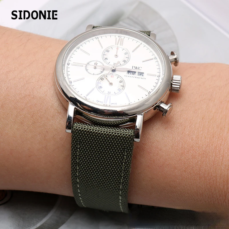 Ремешок водонепроницаемый нейлоновый для наручных часов Citizen Seiko NATO спортивный