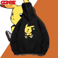pok%c3%a9mon detective hooded sweater spring and autumn loose version coat clothes couples tops graphic hoodies hoodie