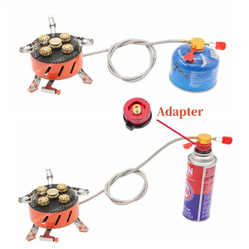 Газовая плита для кемпинга с мощным огнем 3/5 ядер ветрозащитная туристическая